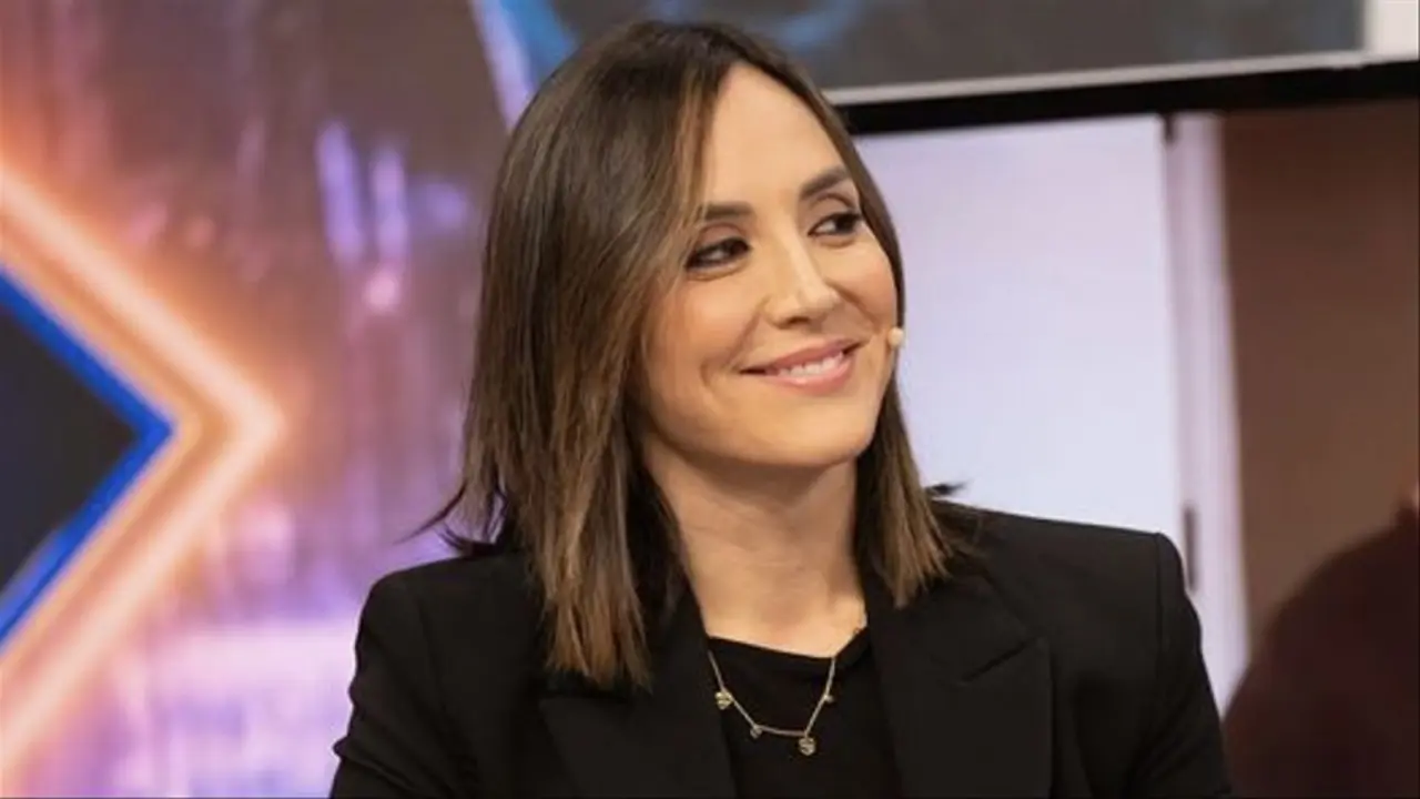 Tamara Falc&oacute; participando en la mesa de actualidad de El Hormiguero 