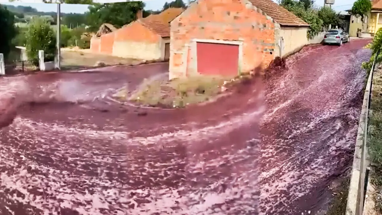 El r&iacute;o de vino tinto que nace en Portugal
