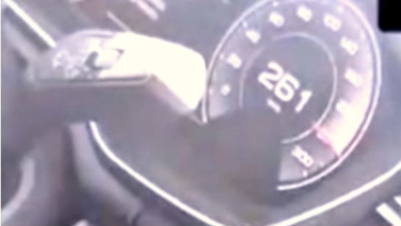 Pillado a m&aacute;s de 260 km/h