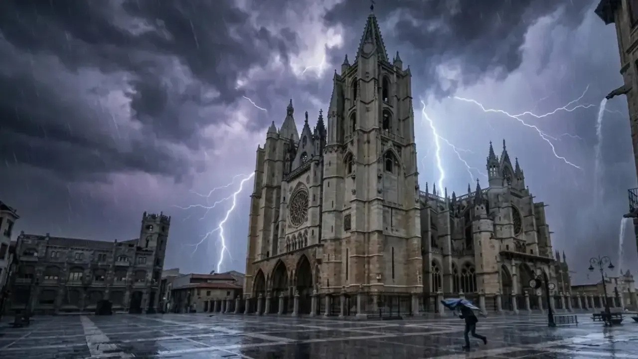 Alerta por tormentas en Le&oacute;n