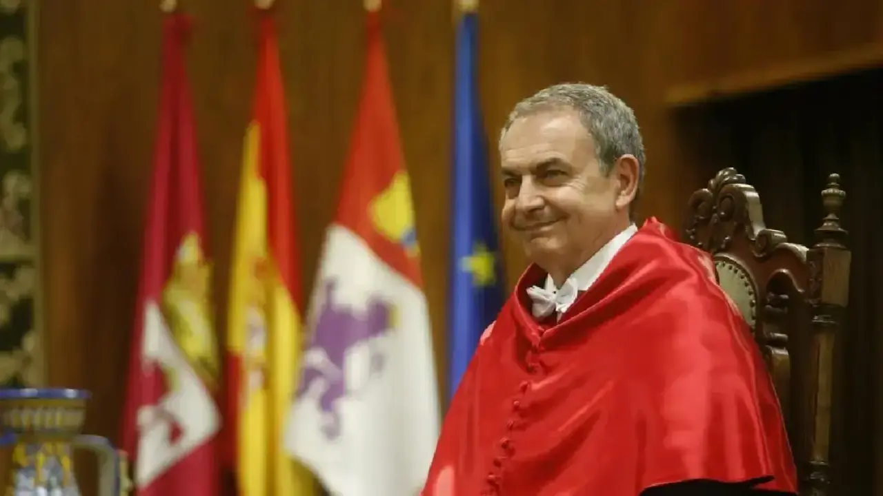 Zapatero en la Universidad de Le&oacute;n.