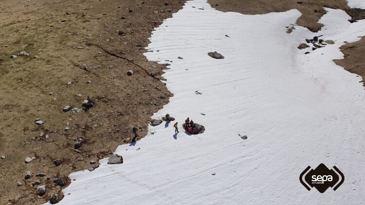 rescate de montaña en peña ubiña