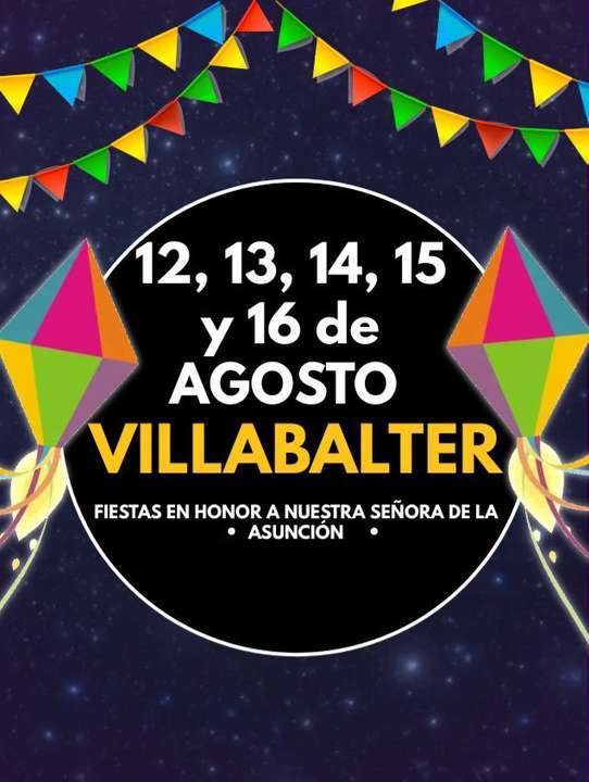 cartel fiestas de villabalter