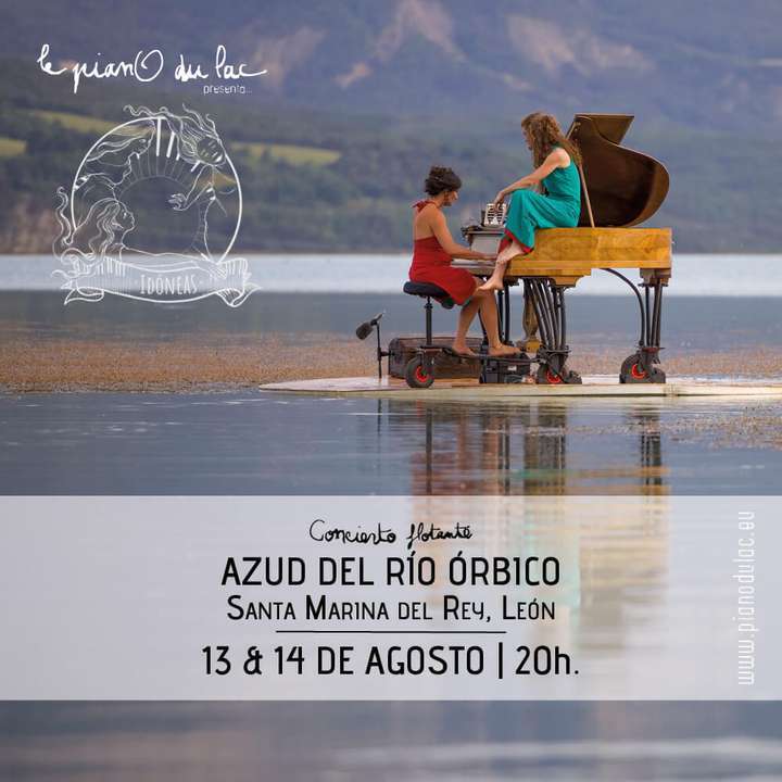 Santa Marina del Rey vibrará este fin de semana con su concierto de piano flotante