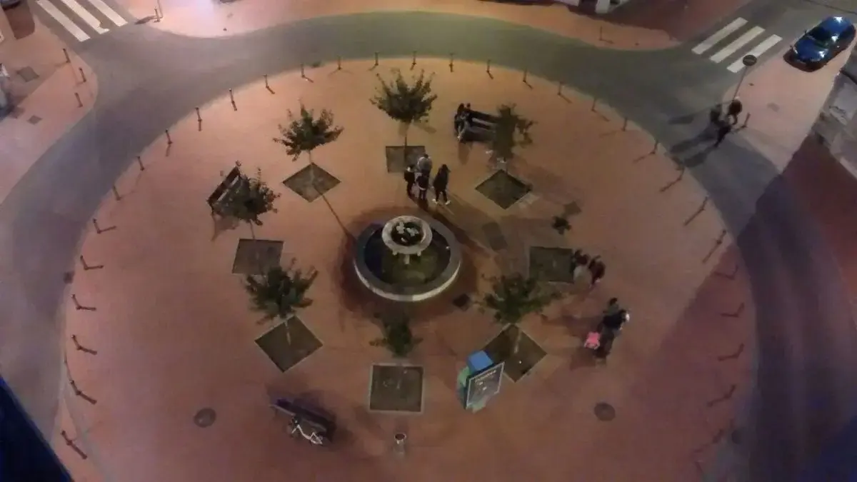 Plano cenital de la cabina en la Plaza Congreso Eucarístico