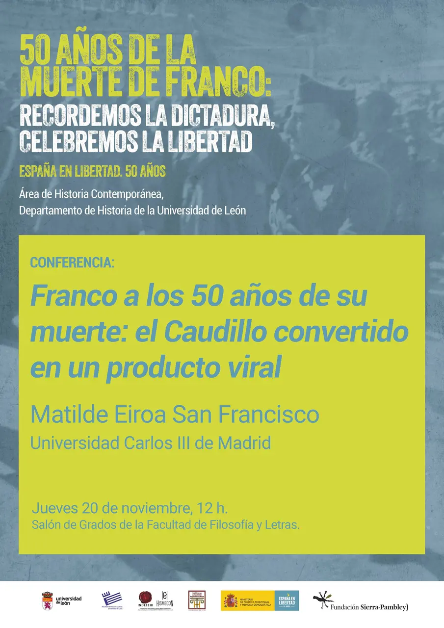 Cartel actividades 'España en Libertad' ULE